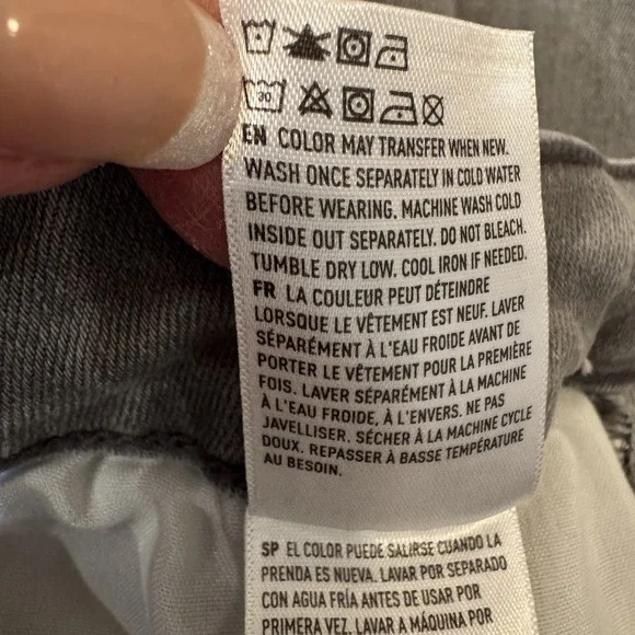 American Eagle Womens 6 Super High Rise Jeggings Distressed Next Level Stretch - Picture 8 of 14